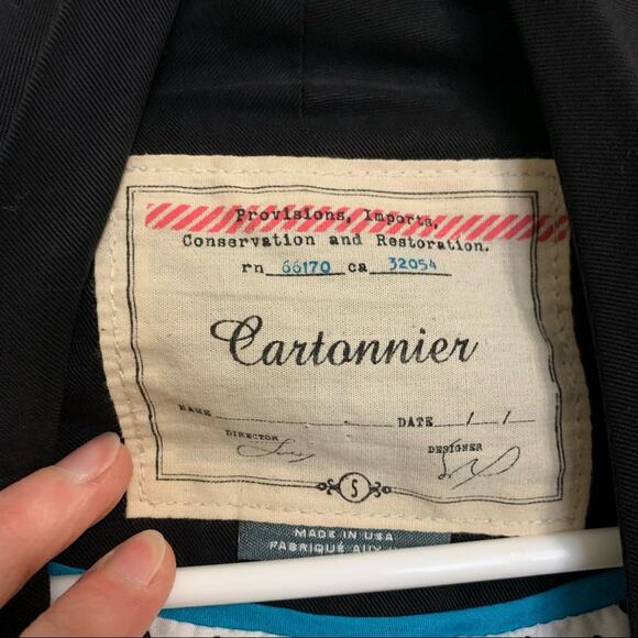 Cartonnier black drape front blazer - Picture 10 of 11